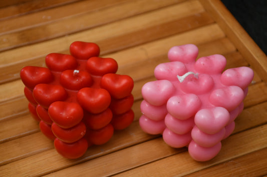 Heart Cube Candle