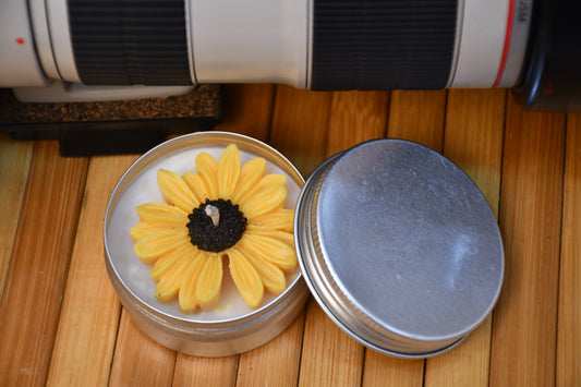 Tin Jar Candle – Sunflower Edition