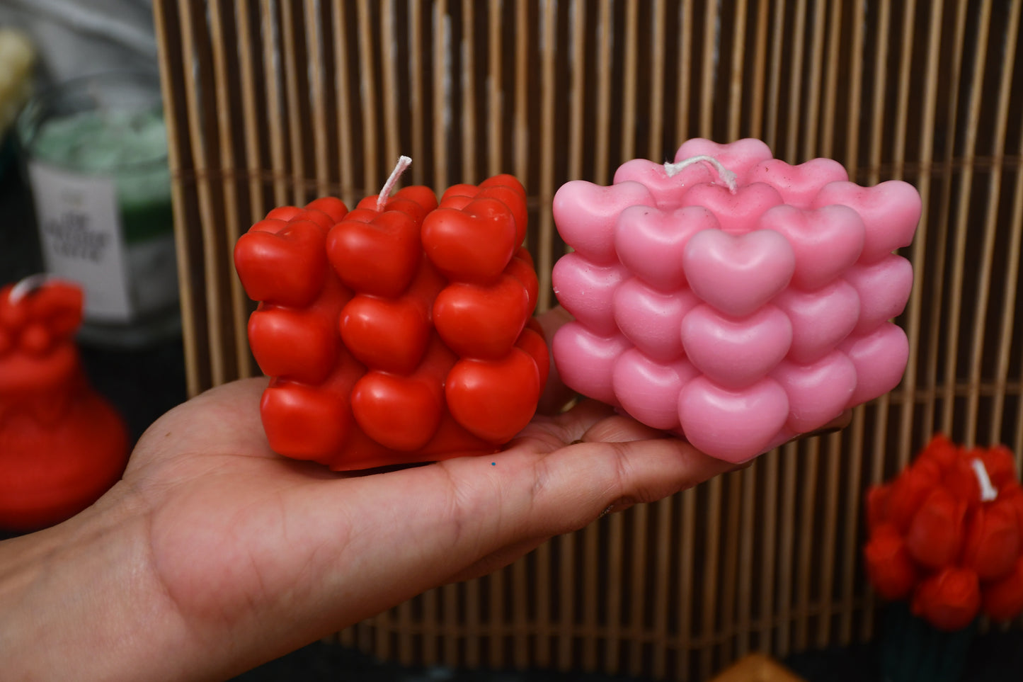 Heart Cube Candle