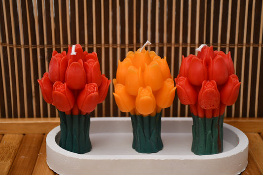 Tulip Bouquet Candles