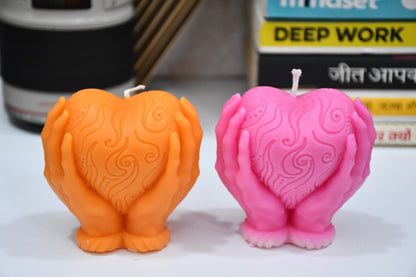 Heart in Hand Candle