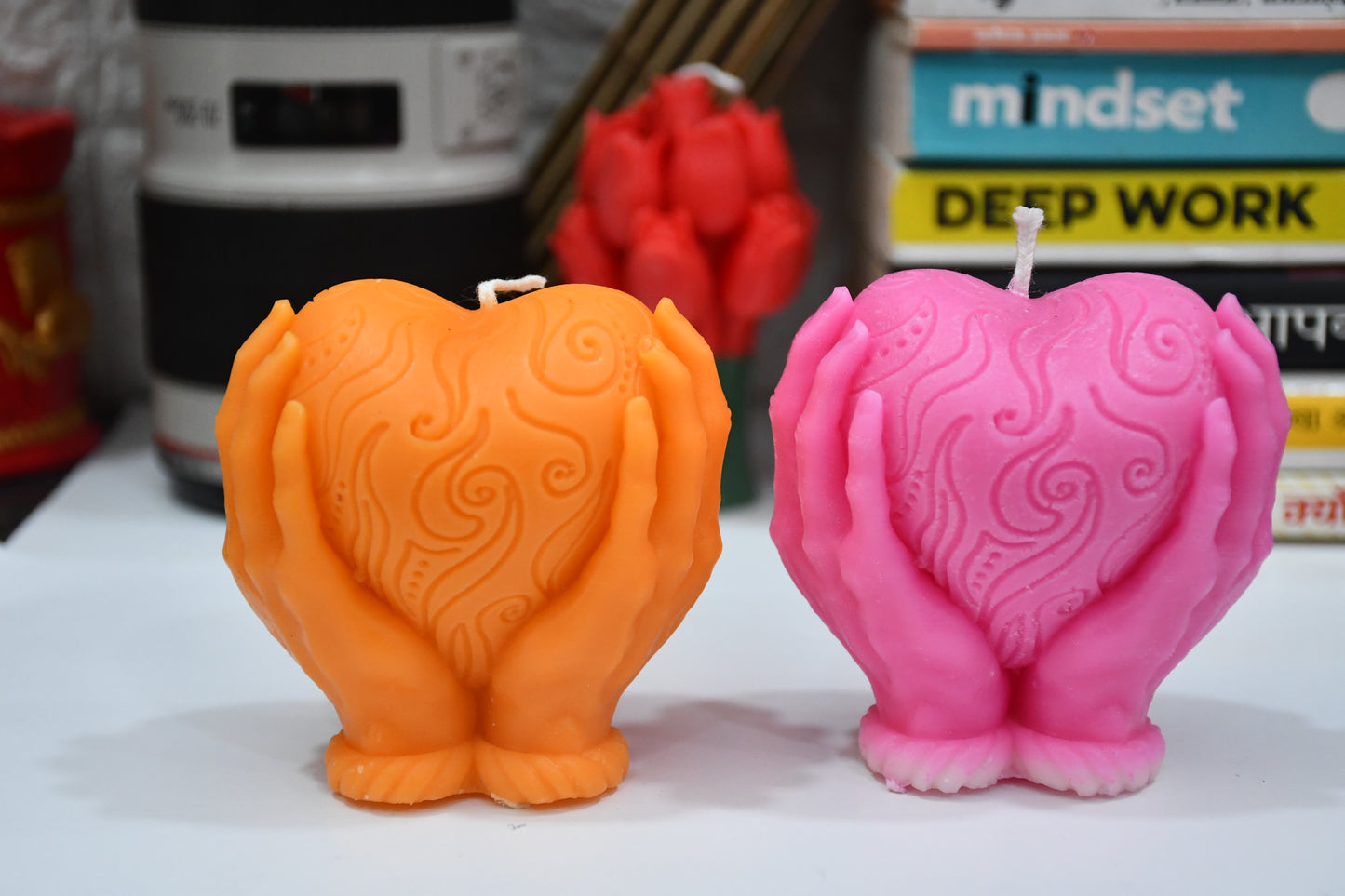 Heart in Hand Candle