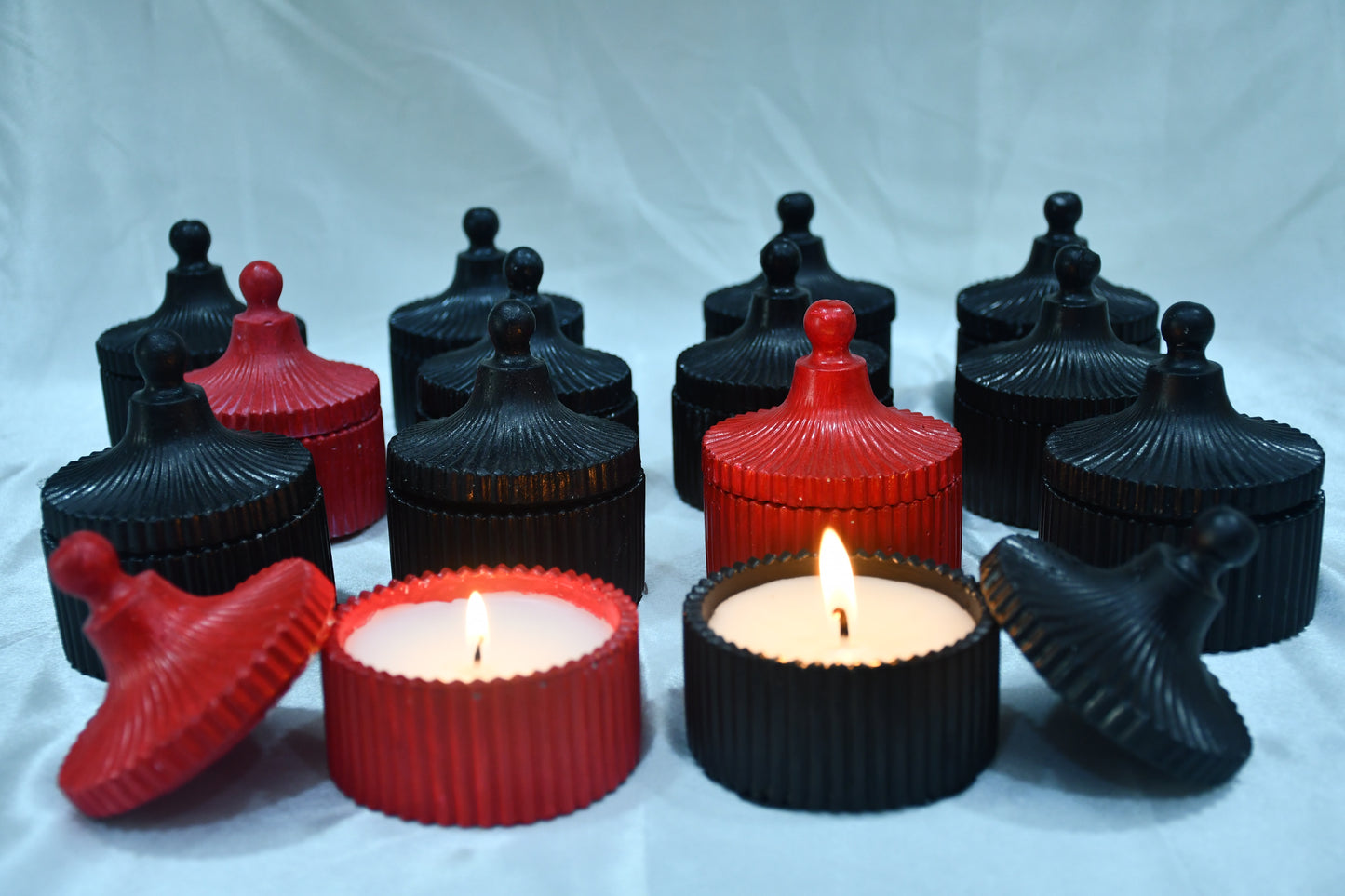 Ribbed Jar Candles