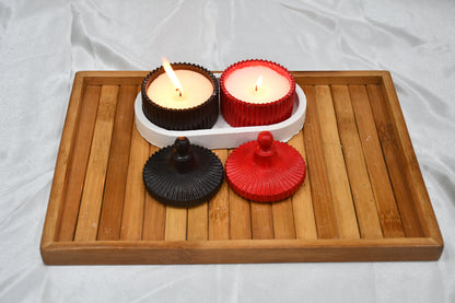 Ribbed Jar Candles