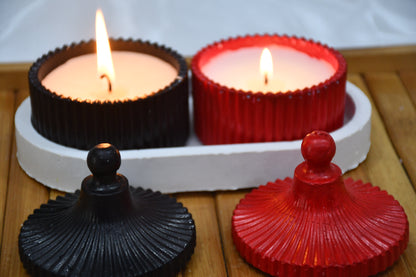 Ribbed Jar Candles