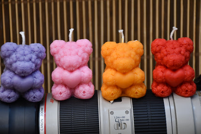 Medium Size Teddy Bear Candles