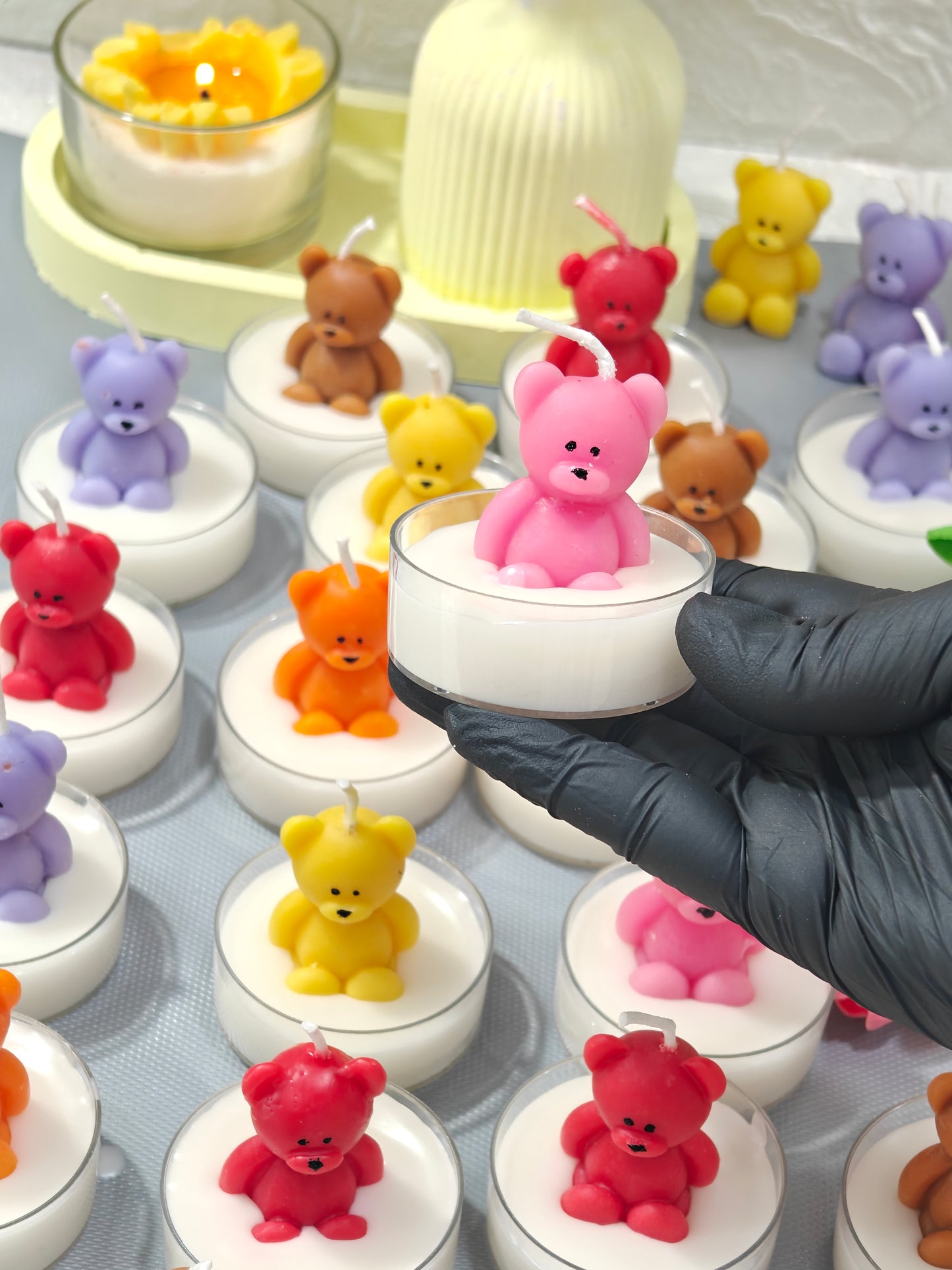 Teddy Tealight Candles