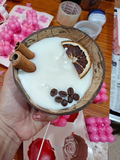 Coconut Shell Candle