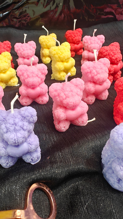 Medium Size Teddy Bear Candles