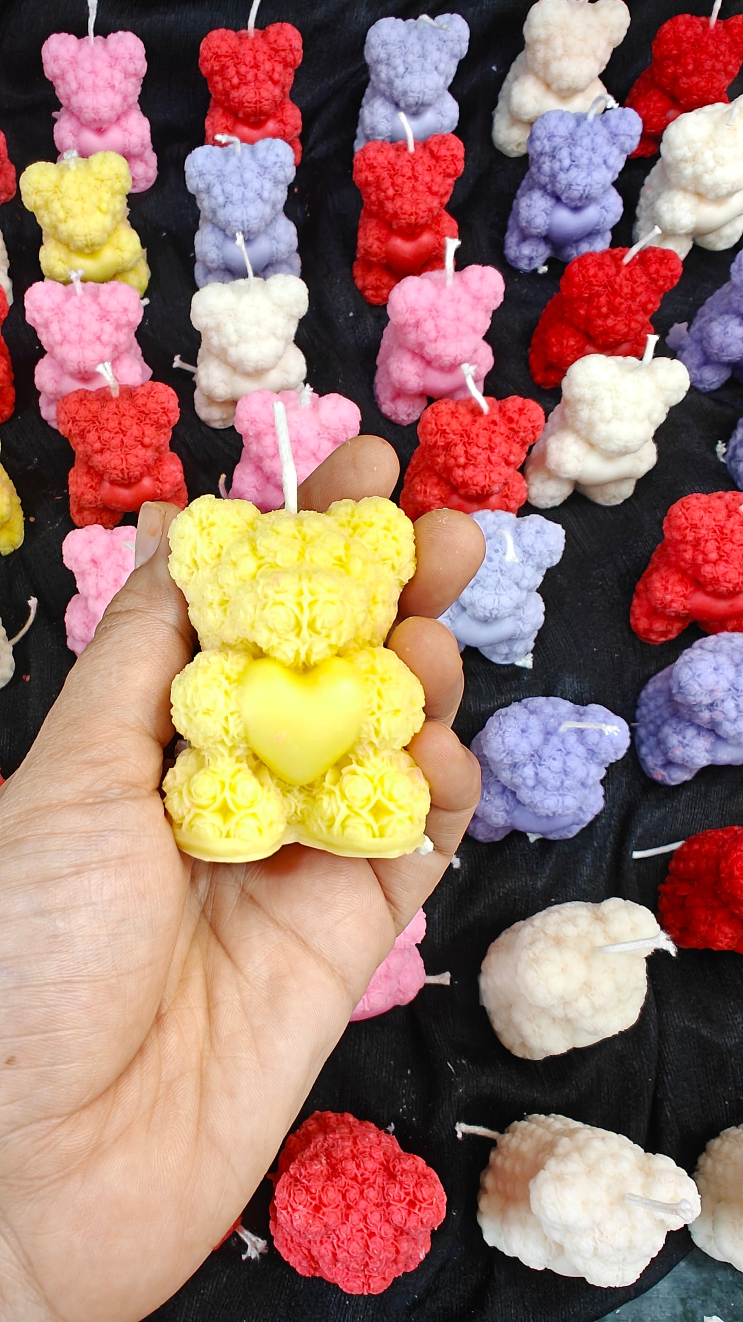 Medium Size Teddy Bear Candles