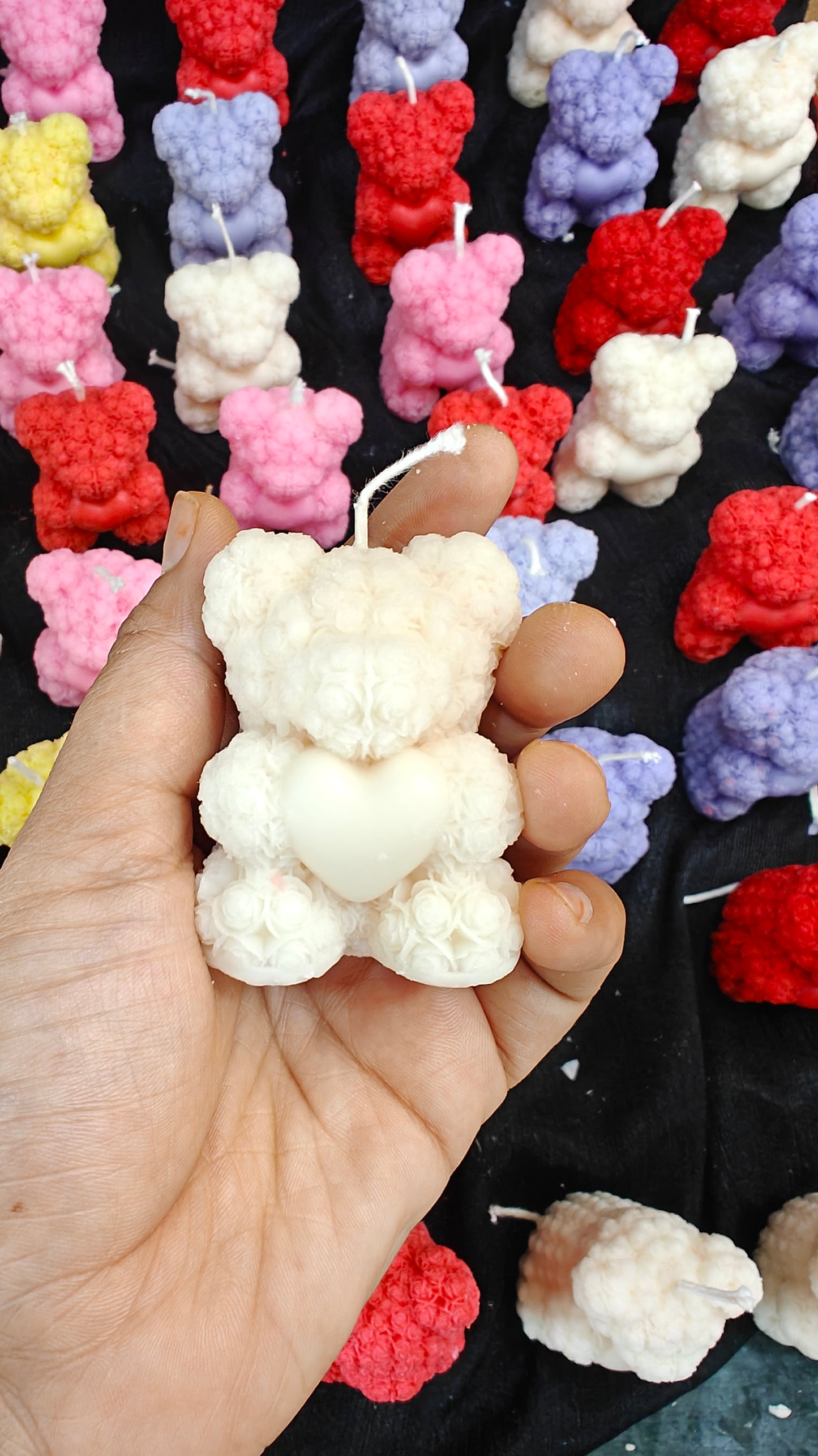Medium Size Teddy Bear Candles